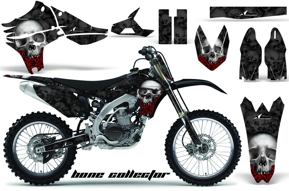 Yamaha YZ450F 2010 Graphics BONE COLLECTOR-BLACK-NP